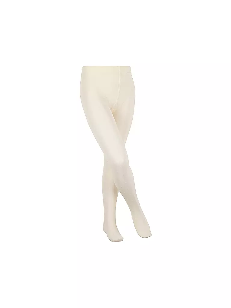 FALKE | Collant velati da bambina ROMANTIC DOT bianco sporco | Crema