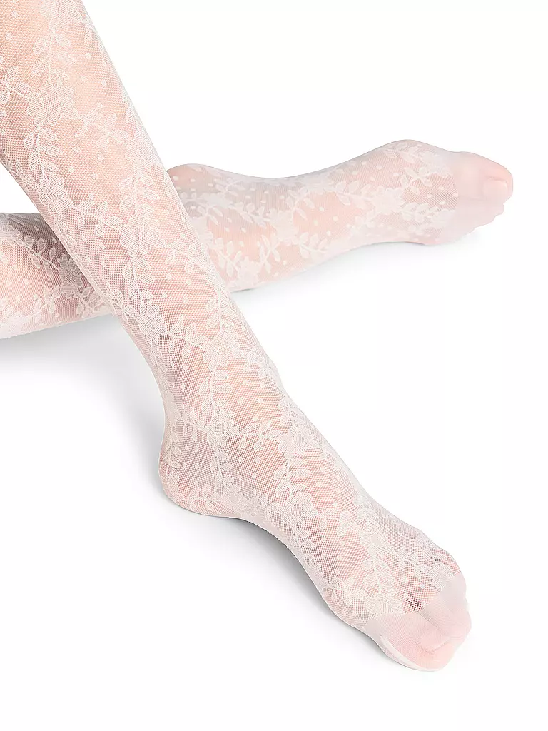 FALKE | Damen Feinstrumpfhose FLORAL SHOWER | Crema