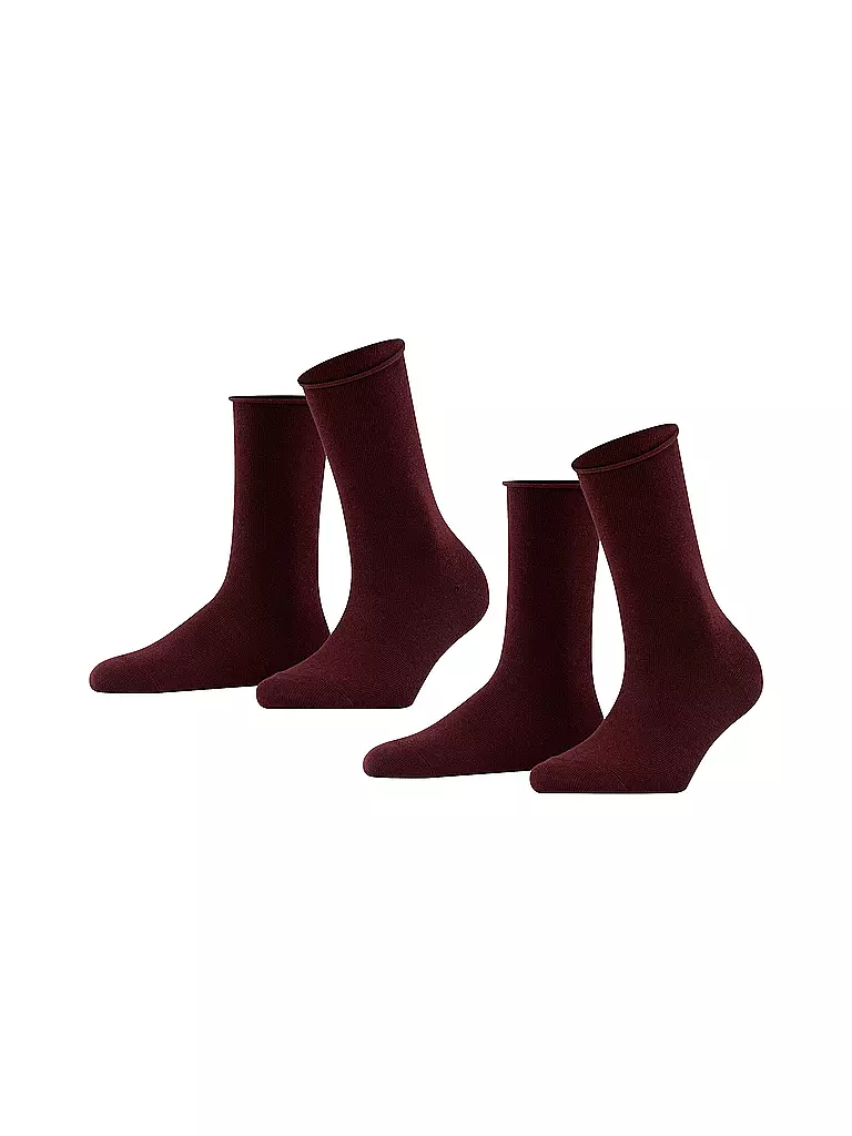 FALKE | Happy Calze Confezione da 2 barolo | Rosso scuro