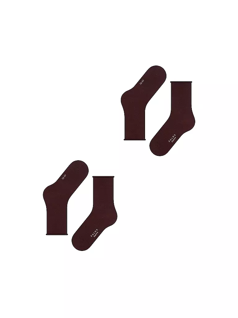 FALKE | Happy Calze Confezione da 2 barolo | 