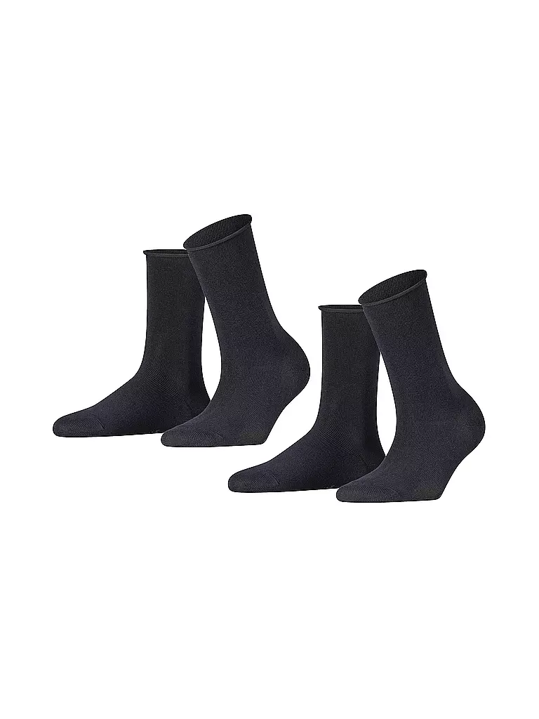 FALKE | Happy Calze confezione da 2 blu scuro | 
