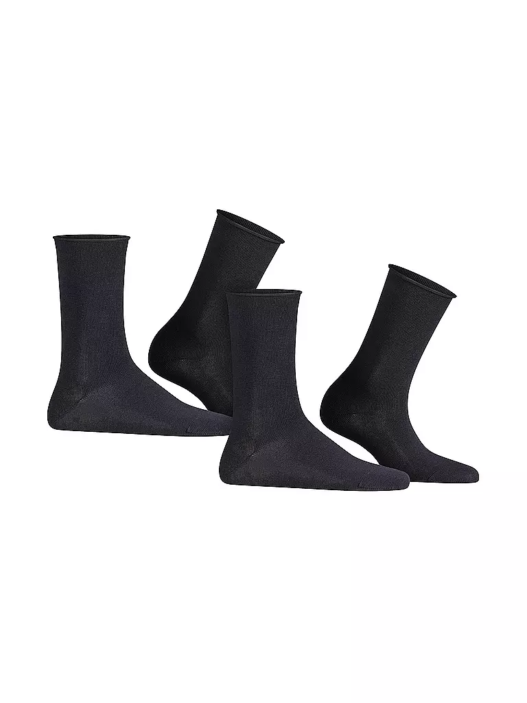 FALKE | Happy Calze confezione da 2 blu scuro | 
