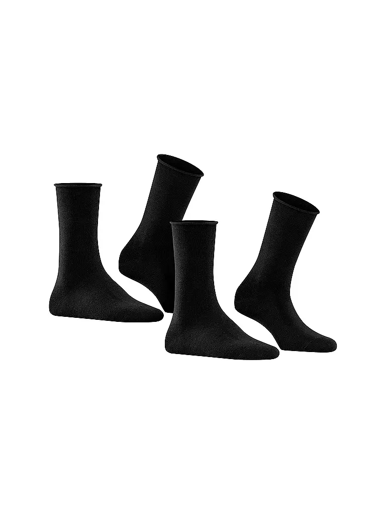FALKE | Happy Calze confezione da 2 nero | 