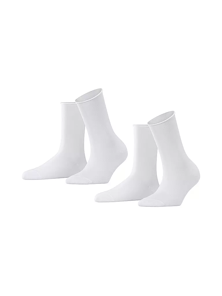 FALKE | Happy Calze Pacco da 2 bianco | Bianco