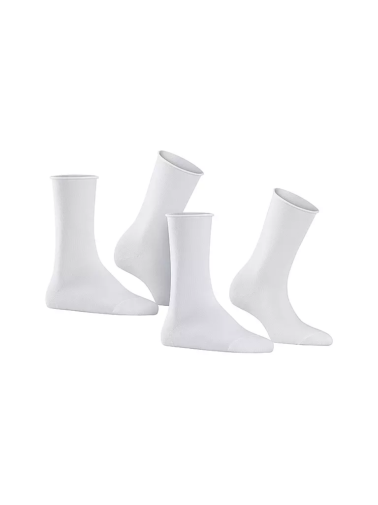 FALKE | Happy Calze Pacco da 2 bianco | 