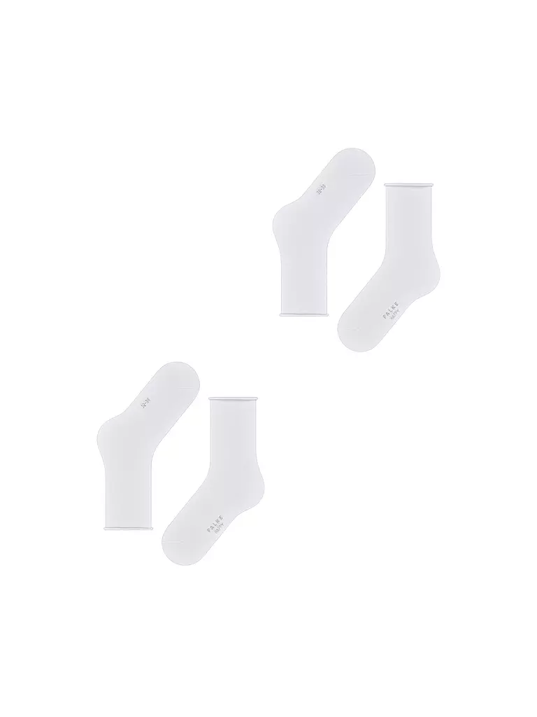 FALKE | Happy Calze Pacco da 2 bianco | 
