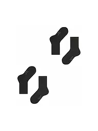 FALKE | Happy Kinder Socken Confezione da 2 (white/light den) | Nero