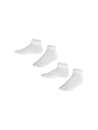 FALKE | Happy Calzini sneaker per bambini, confezione da 2 (bianco) | Bianco