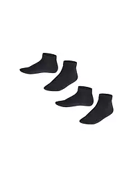 FALKE | Happy Calzini sneaker per bambini, confezione da 2 (bianco) | Blu