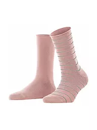 FALKE | Calzini sneaker Happy Stripe confezione da 2 nero | Rosa