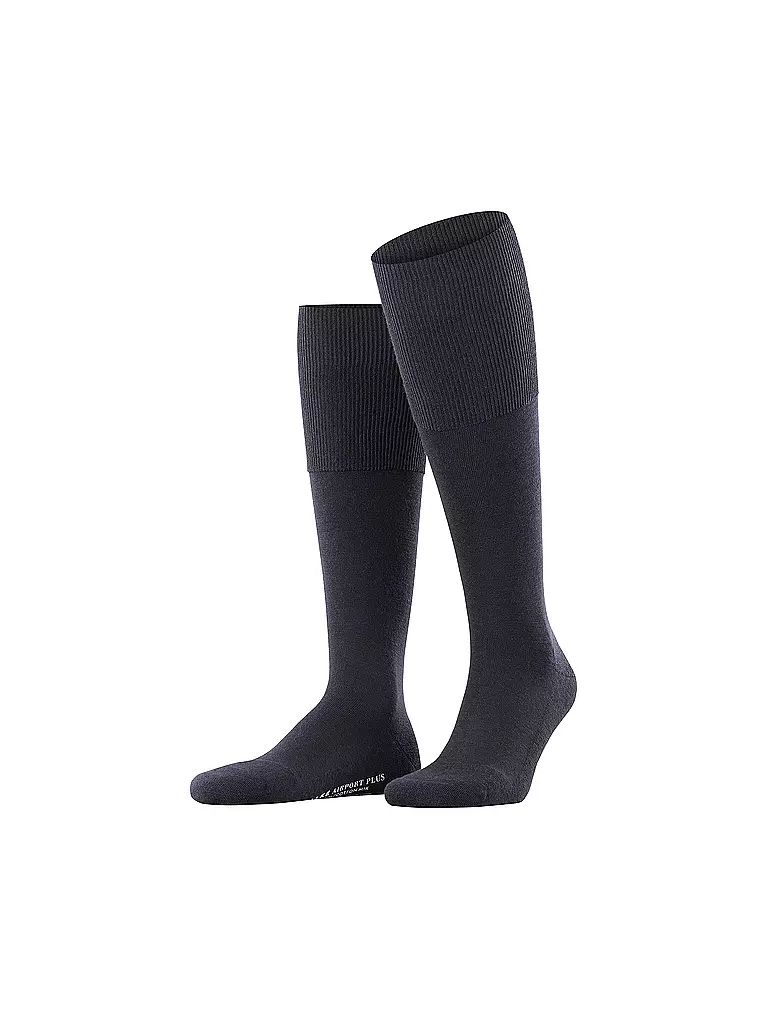FALKE | Kniestrümpfe AIRPORT PLUS dark navy | Blu scuro