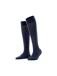 FALKE | Kniestrümpfe COTTON TOUCH blu navy scuro | Blu scuro