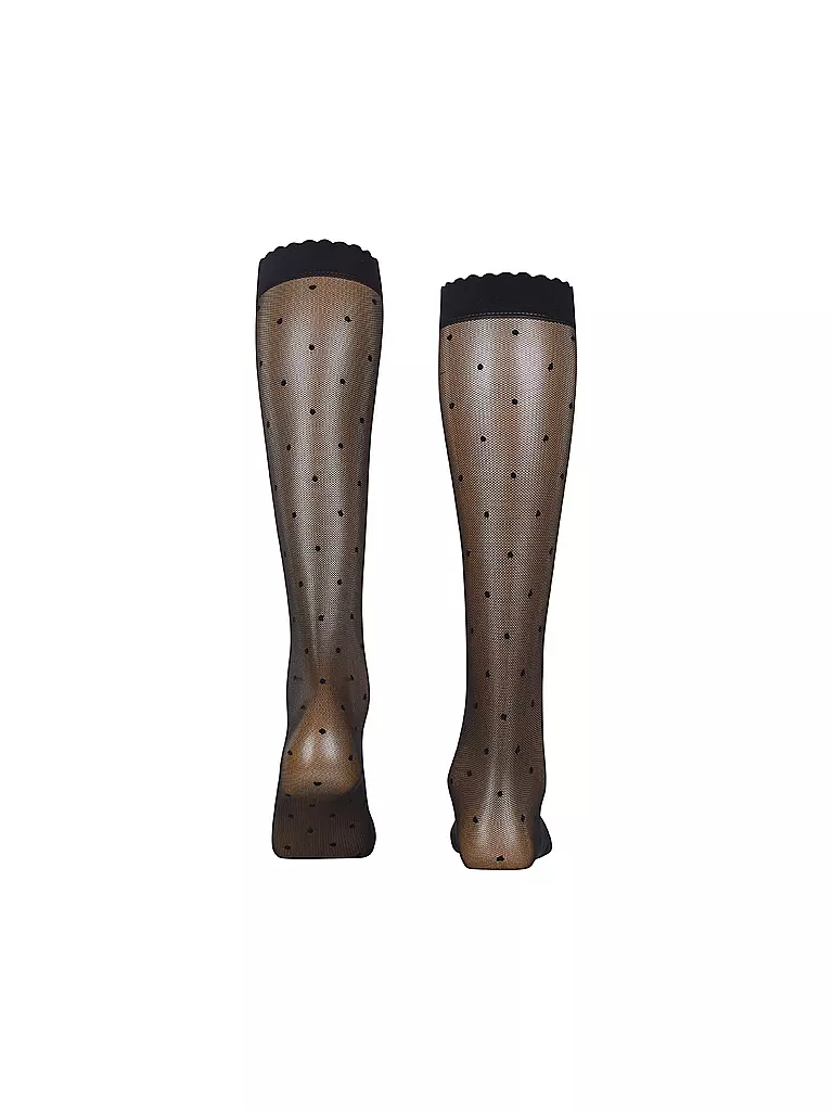 FALKE | Kniestrümpfe DOT 15 Den nero | Nero
