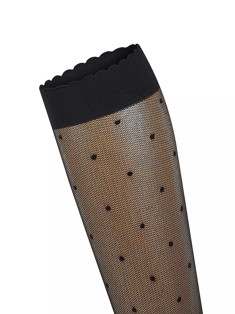 FALKE | Kniestrümpfe DOT 15 Den nero | Nero