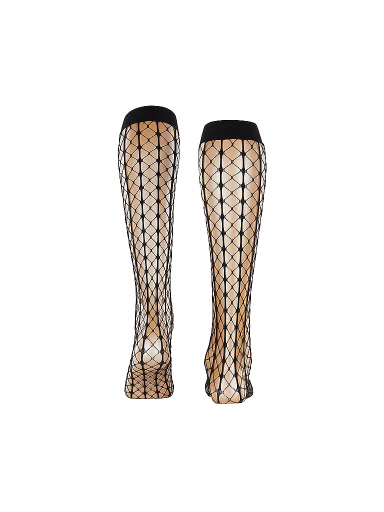 FALKE | Kniestrümpfe PARADISE NET black | Nero