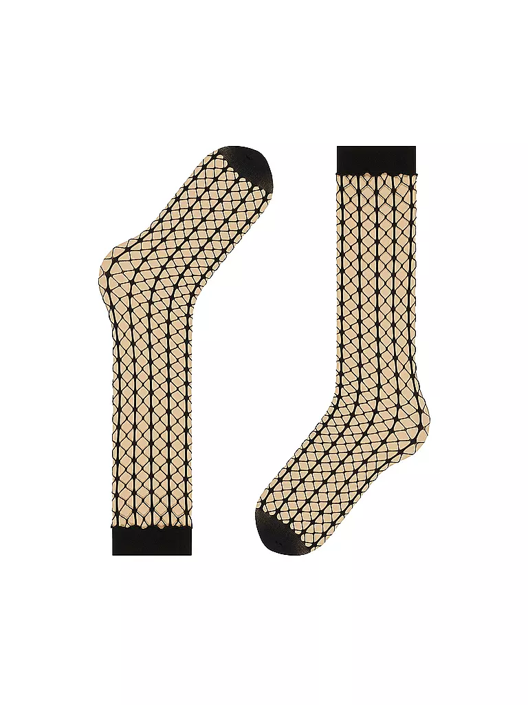 FALKE | Kniestrümpfe PARADISE NET black | Nero