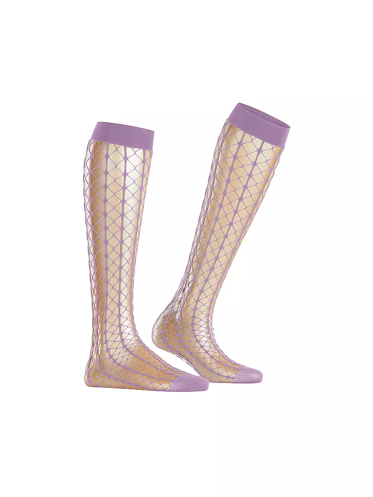 FALKE | Kniestrümpfe PARADISE NET rosa conchiglia | 