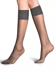 FALKE | Kniestrümpfe PURE MATT 20 Den mushroom | Grigio