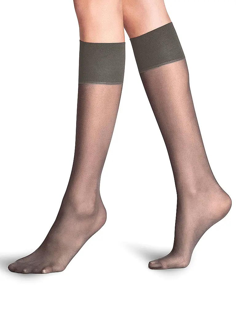FALKE | Kniestrümpfe PURE MATT 20 Den mushroom | Marrone