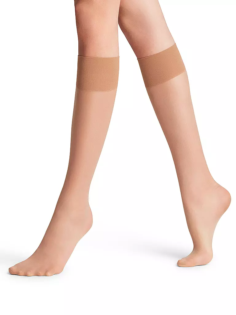 FALKE | Kniestrümpfe PURE MATT 20 Den powder | Beige