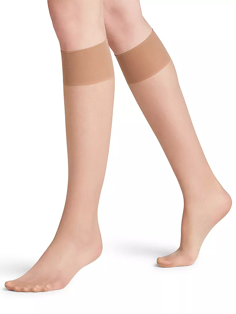 FALKE | Kniestrümpfe Seidenglatt 15 DEN cocoon | Beige