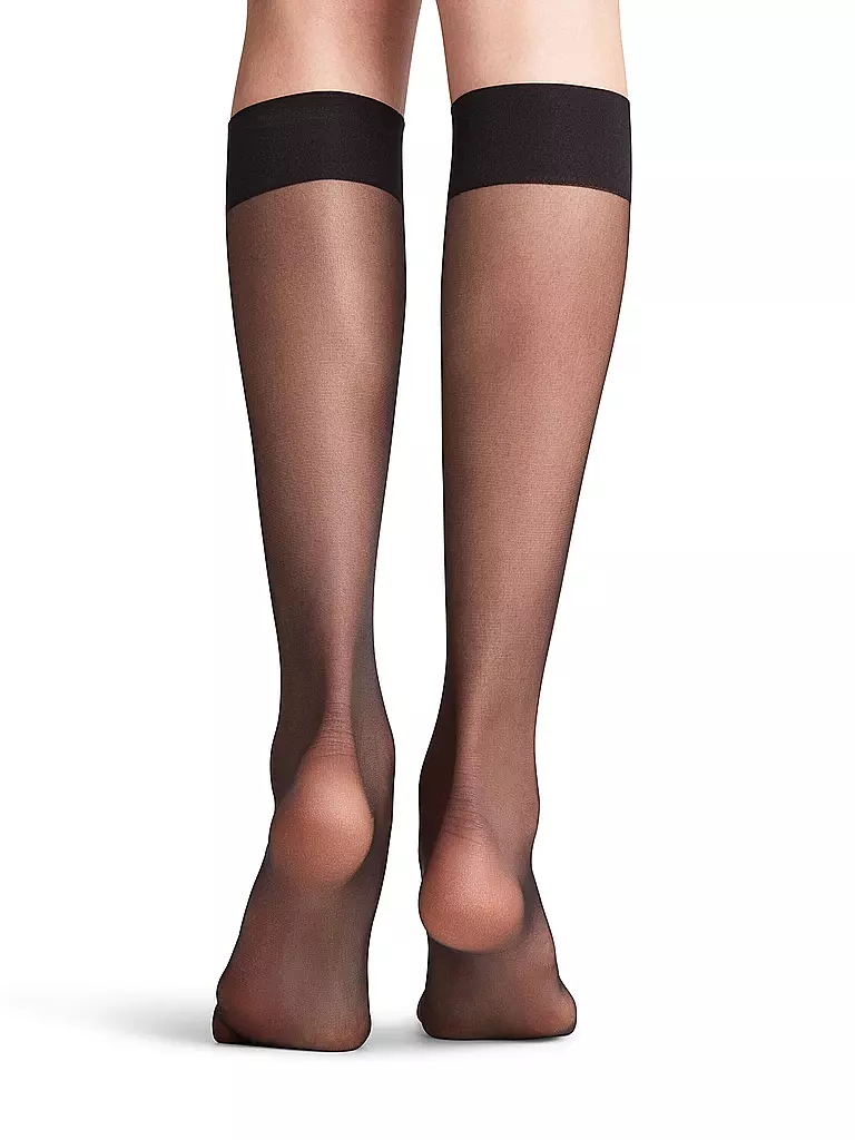 FALKE | Kniestrümpfe Seidenglatt 15 DEN nero | 