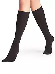 FALKE | Kniestrümpfe Seidenglatt 40 den marine | Nero