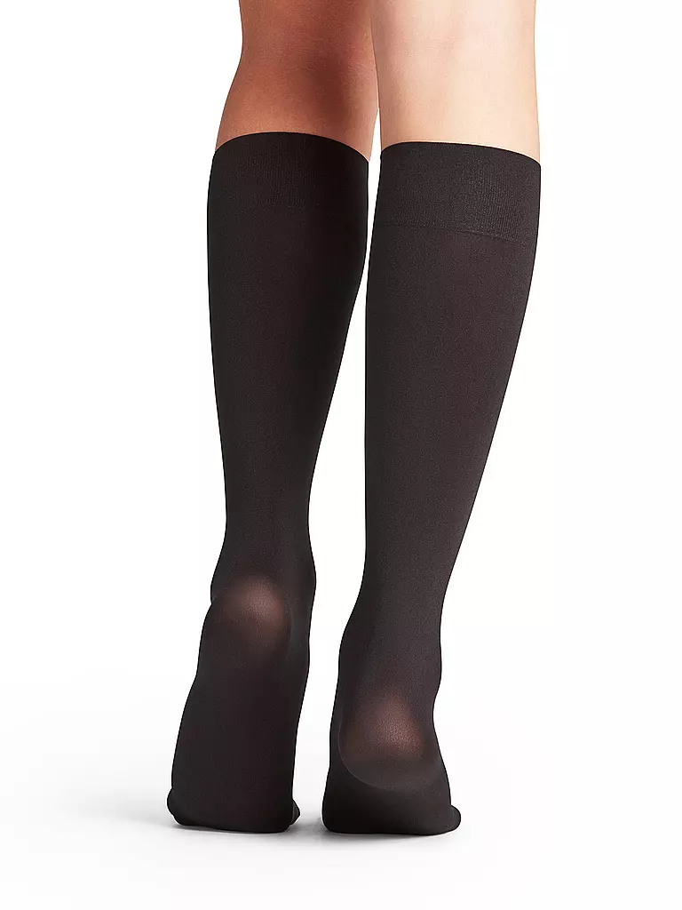 FALKE | Kniestrümpfe Seidenglatt 40 den black | Nero