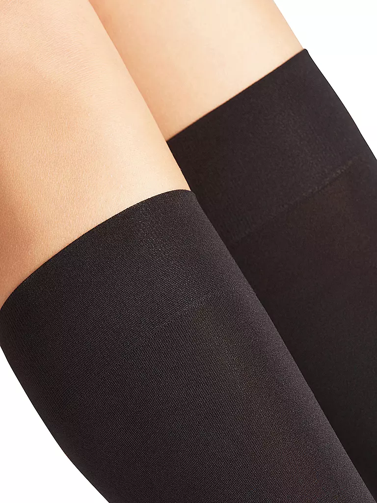 FALKE | Kniestrümpfe Seidenglatt 40 den black | Nero