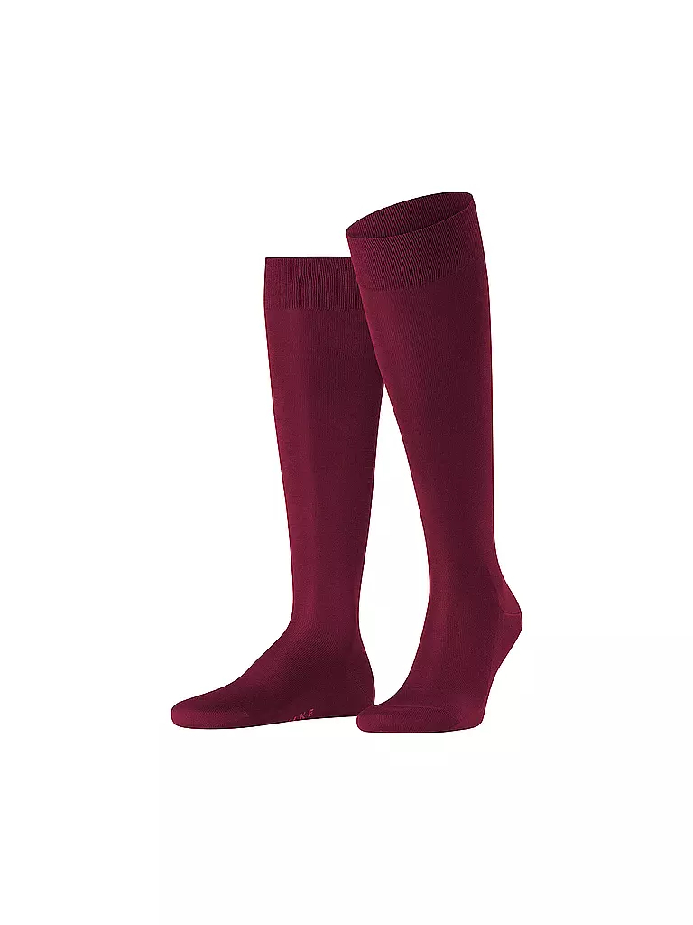 FALKE | Kniestrümpfe TIAGO barolo | Rosso scuro