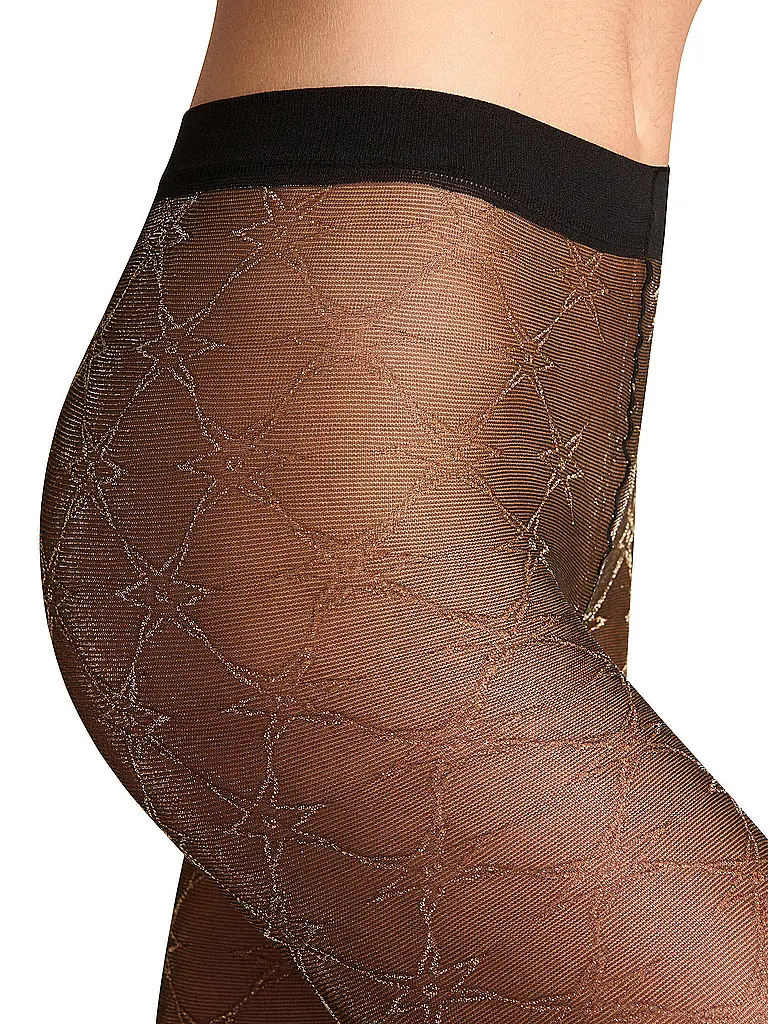 FALKE | Moda calza GALAXY 20 DEN nero / oro |