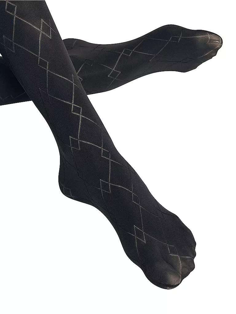 FALKE | Modellstrumpfhose CHECK MATE marine | 