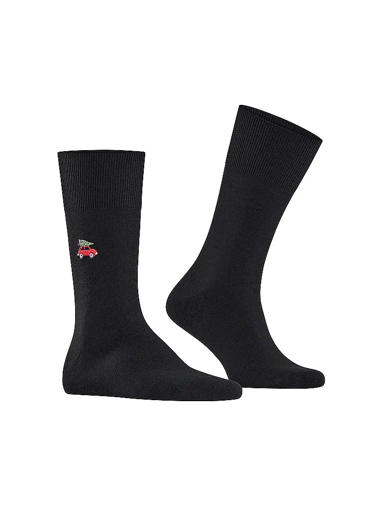 FALKE | Socken AIRPORT X-MAS CAR black | Nero