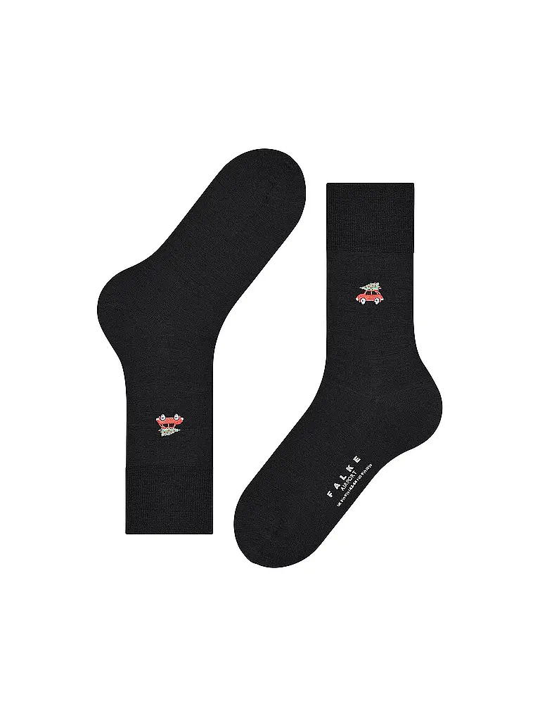 FALKE | Socken AIRPORT X-MAS CAR black | Nero
