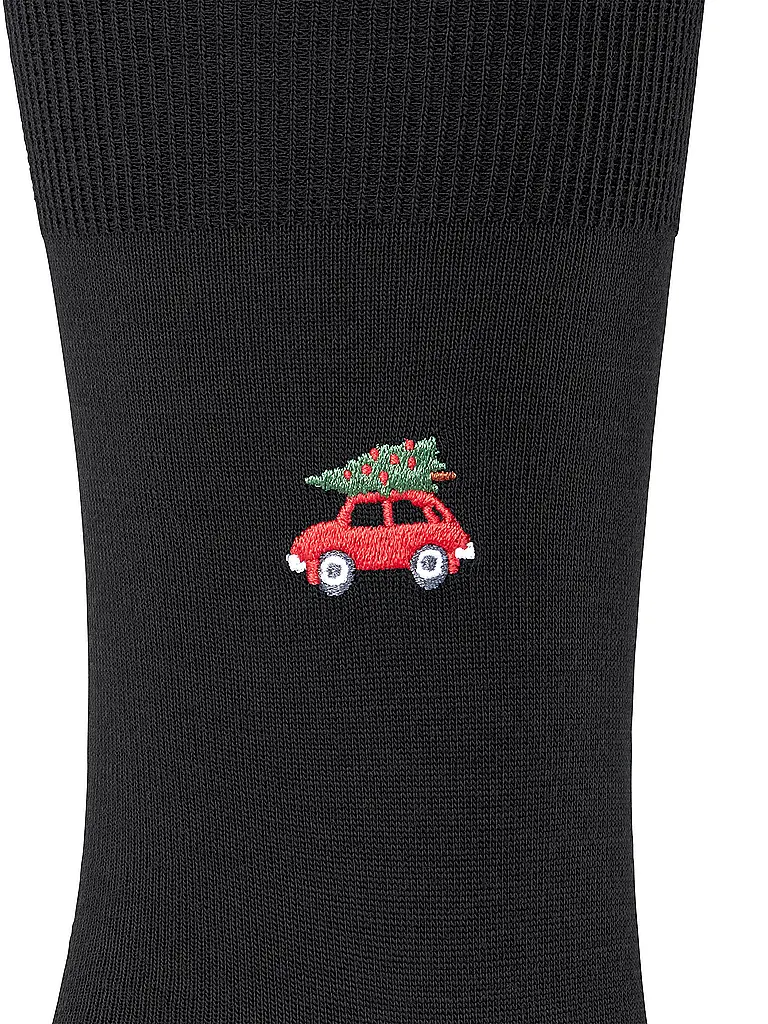 FALKE | Socken AIRPORT X-MAS CAR black | Nero