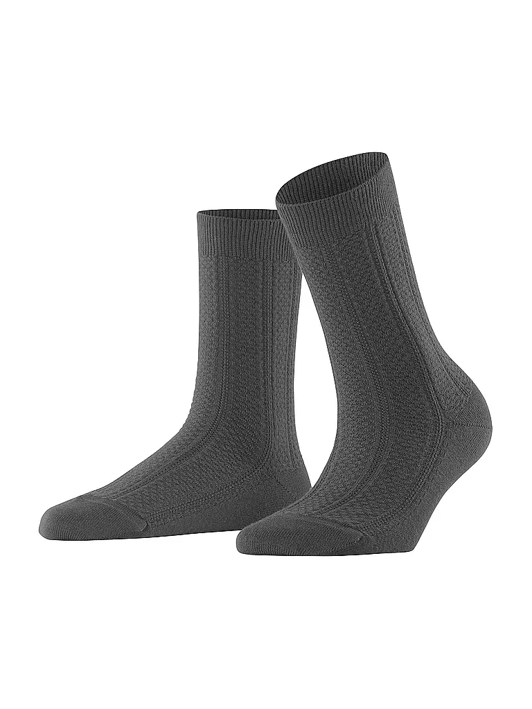FALKE | Socken NEEDLEPOINT dark rock | Grigio