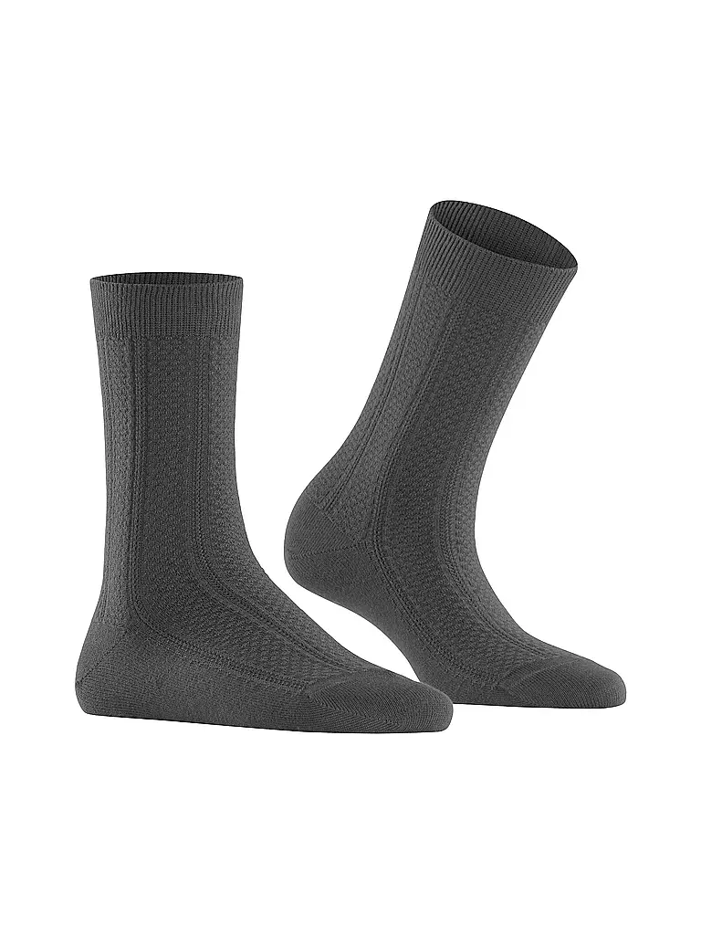 FALKE | Socken NEEDLEPOINT dark rock | Grigio