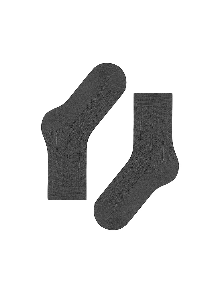 FALKE | Socken NEEDLEPOINT dark rock | Grigio