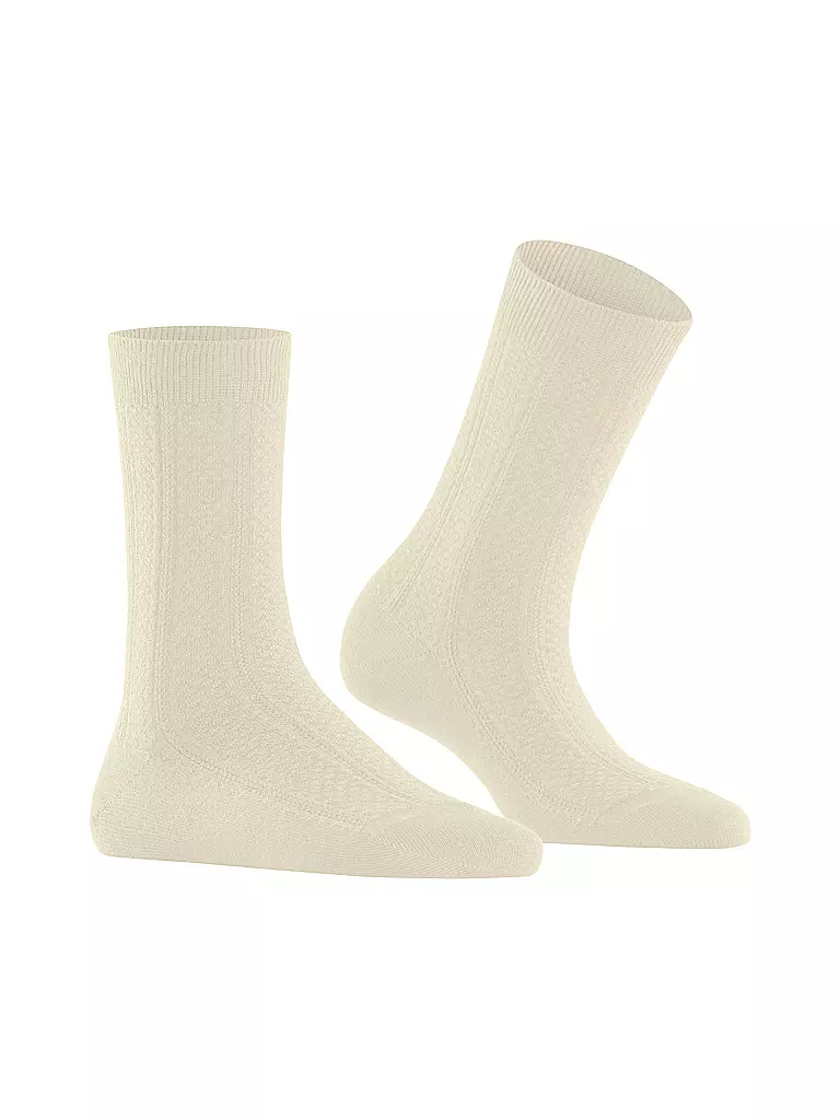 FALKE | Socken NEEDLEPOINT off white | Crema