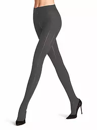 FALKE | Strickstrumpfhose NEEDLEPOINT black | Grigio