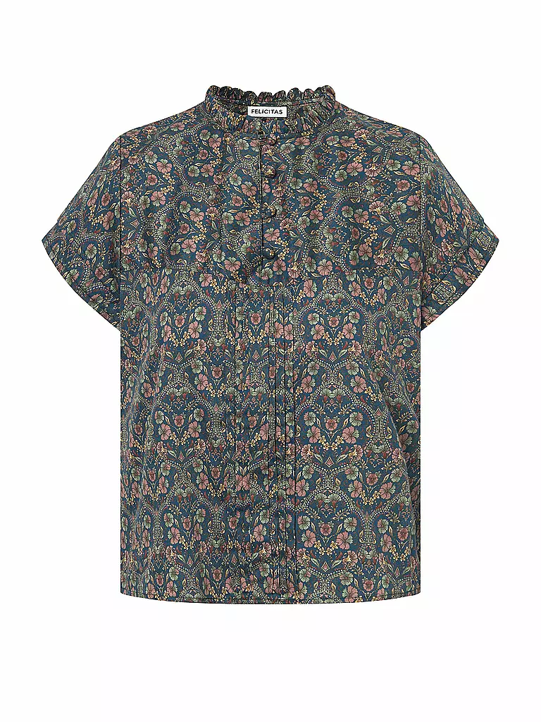 FELI & HANS | Trachtenbluse BABS | Blu scuro