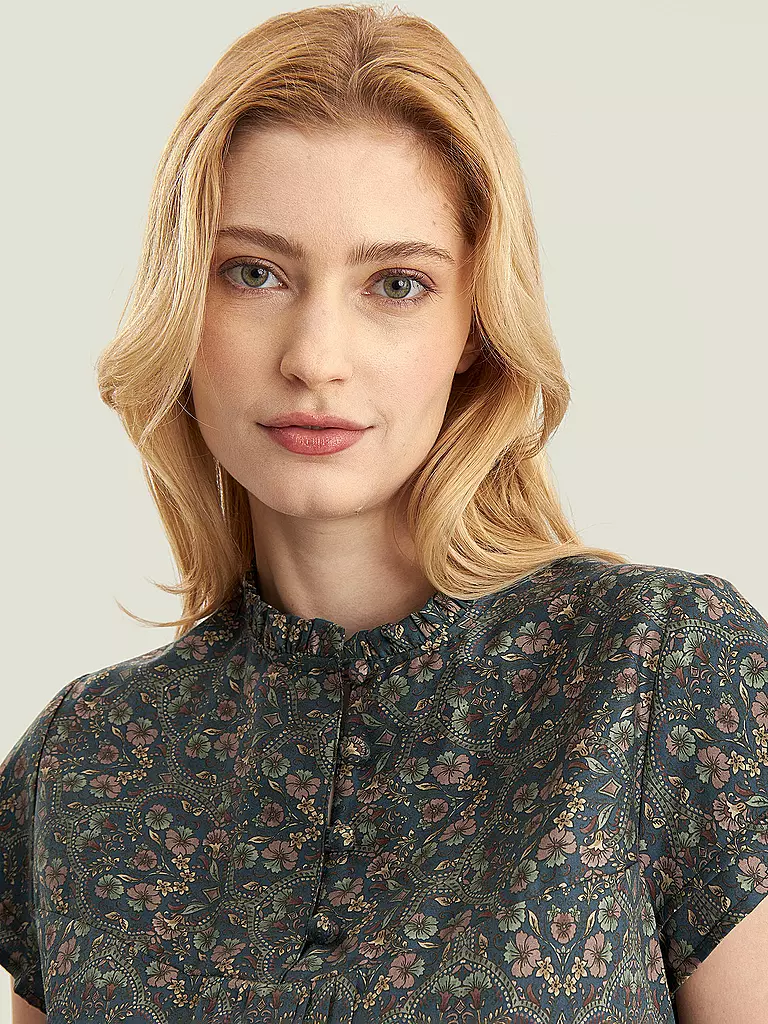 FELI & HANS | Trachtenbluse BABS | Blu scuro