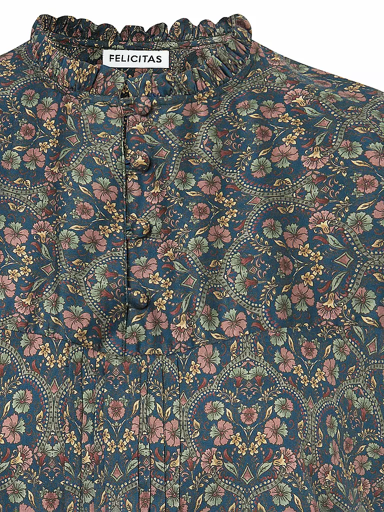 FELI & HANS | Trachtenbluse BABS | Blu scuro