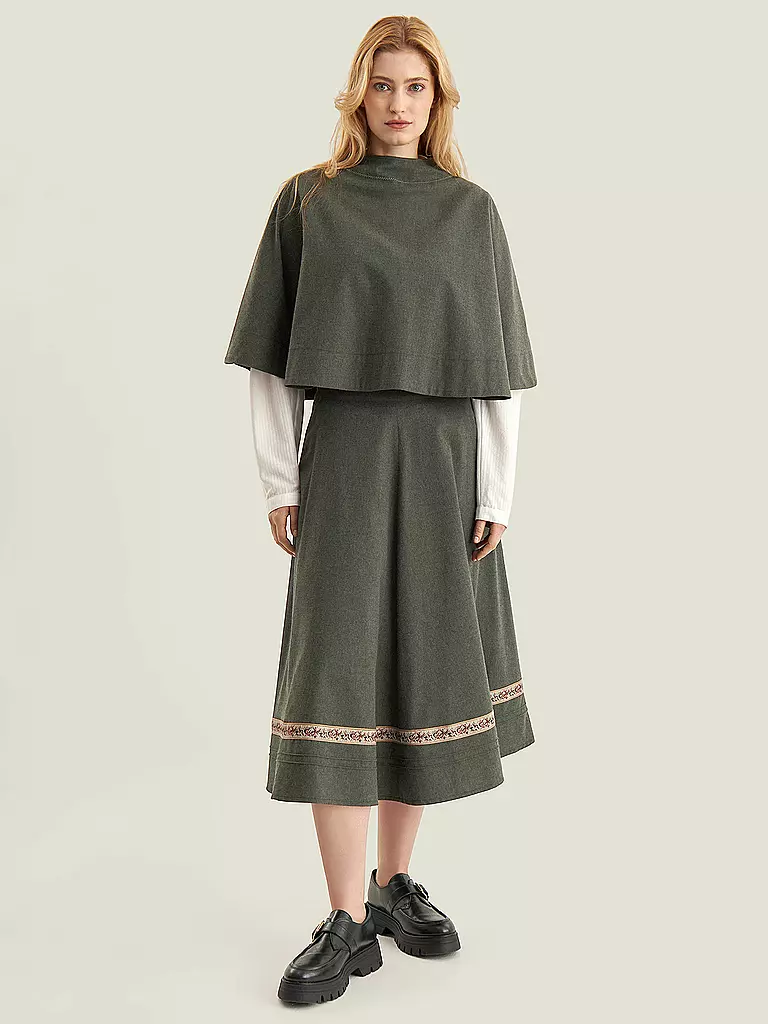 FELI & HANS | Trachtenrock ROSWITA | Verde scuro