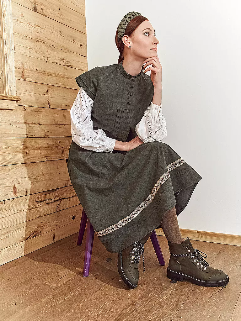 FELI & HANS | Trachtenrock ROSWITA | Verde scuro