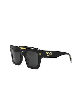 FENDI | Fendi Roma Occhiali da Sole Quadrati Neri