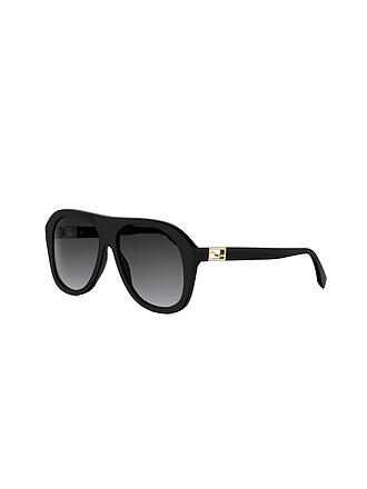 FENDI | Baguette Occhiali da Sole Neri Quadrati