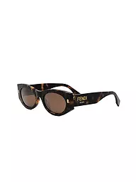 FENDI | FENDI Roma braune ovale Sonnenbrille | Marrone
