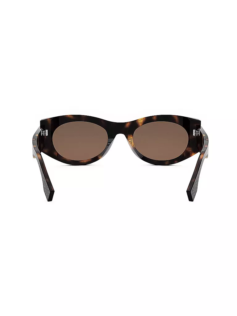 FENDI | FENDI Roma braune ovale Sonnenbrille | Marrone