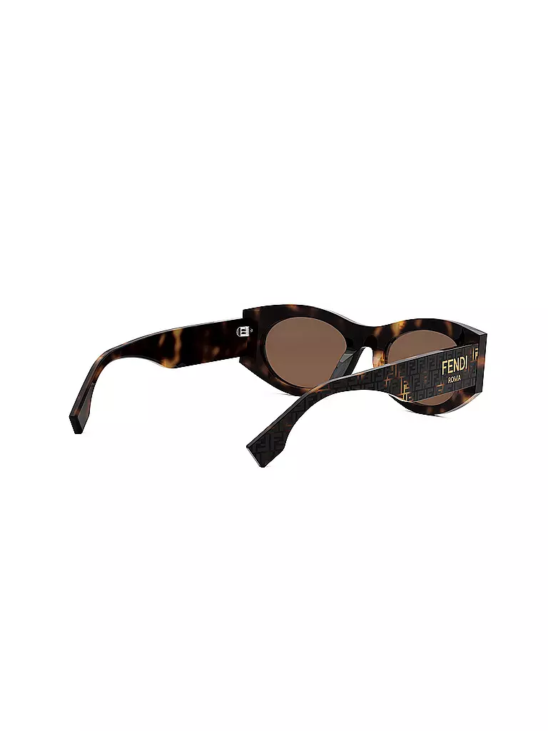 FENDI | FENDI Roma braune ovale Sonnenbrille | Marrone